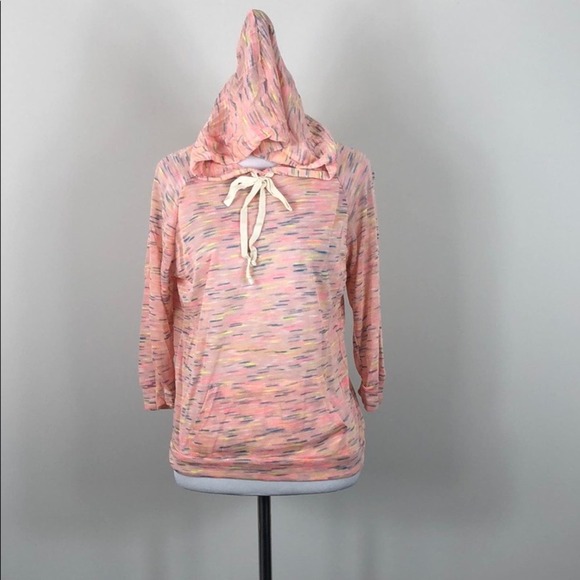 Lightweight Hooded Top Pink Pullover - Picture 5 of 8